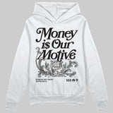 Black Cat 4s DopeSkill Hoodie Sweatshirt Money Is Our Motive Typo Graphic