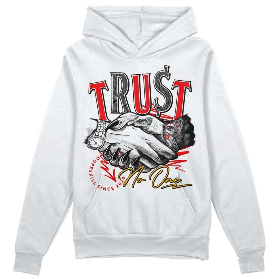 Red Collection DopeSkill Hoodie Sweatshirt Trust No One Graphic
