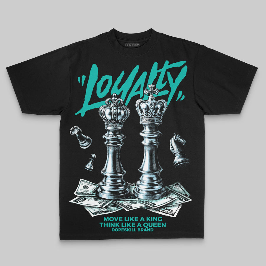 Aqua Oversize Print 'Loyalty' DopeSkill Graphic T-shirt