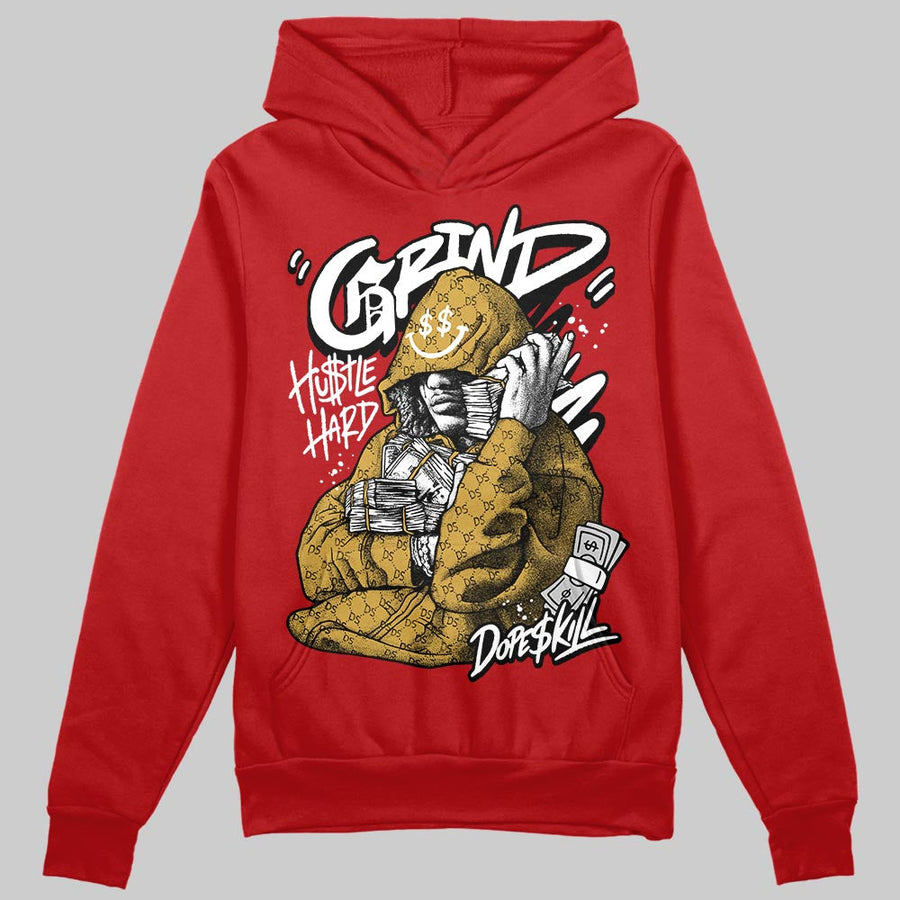 Red 'Grind Pray' DopeSkill Graphic Hoodie