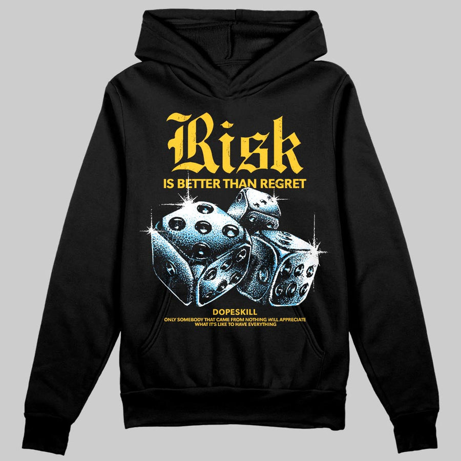 Yellow 'Risk Is Better Than Regret' DopeSkill Graphic Hoodie