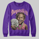 PURPLE 'Money Loves Me' DopeSkill Graphic Sweatshirt