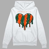 Dunk Low Team Dark Green Orange DopeSkill Hoodie Sweatshirt Slime Drip Heart Graphic