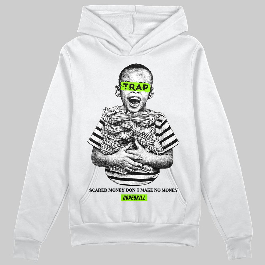 Neon Green 'Scared Money Don't Make No Money' DopeSkill Graphic Hoodie