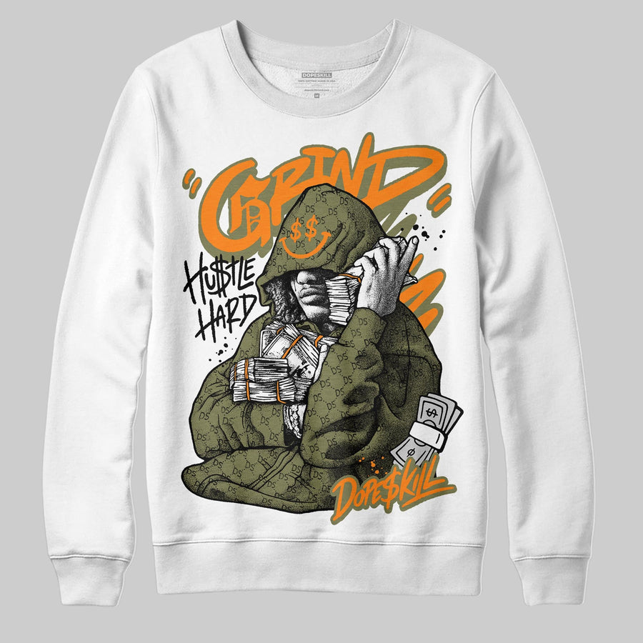 Olive 'Grind Pray' DopeSkill Graphic Sweatshirt