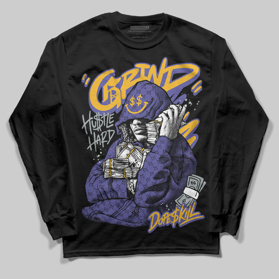 Lakers 4s DopeSkill Long Sleeve T-Shirt Grind Pray Graphic