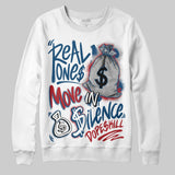 French Blue 12s DopeSkill Sweatshirt Real Ones Move In Silence Graphic
