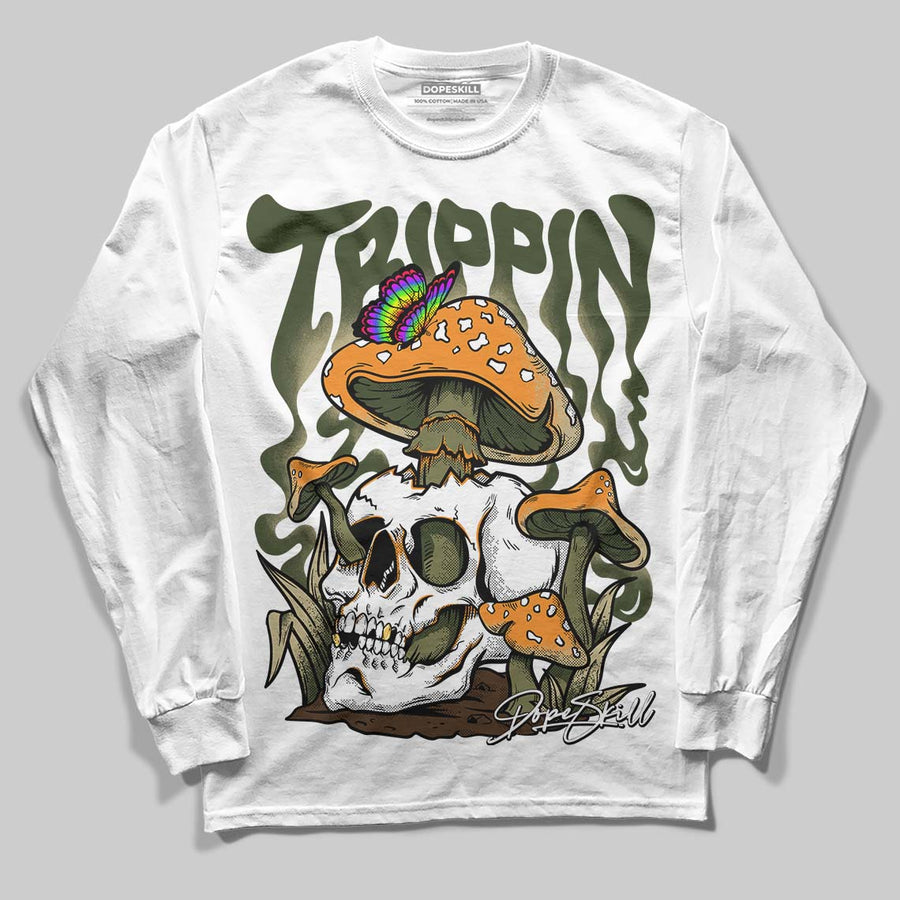 Olive Collection DopeSkill Long Sleeve T-Shirt Trippin Graphic