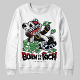 Black Metallic Reimagined 5s DopeSkill Sweatshirt Born To Be Rich Graphic