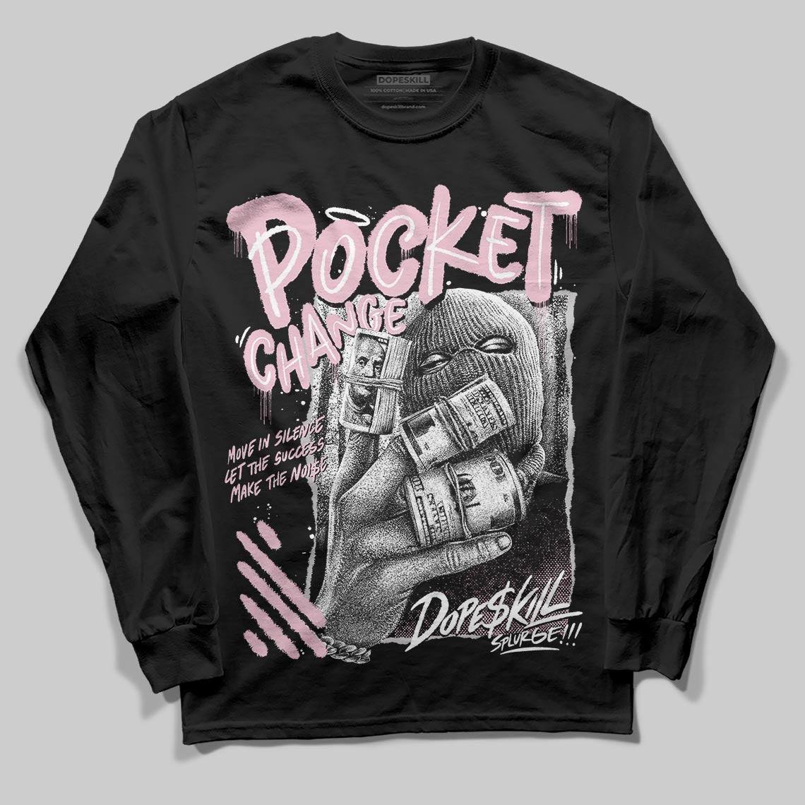 35th Anniversary 5s DopeSkill Long Sleeve T-Shirt Pocket Change Graphic