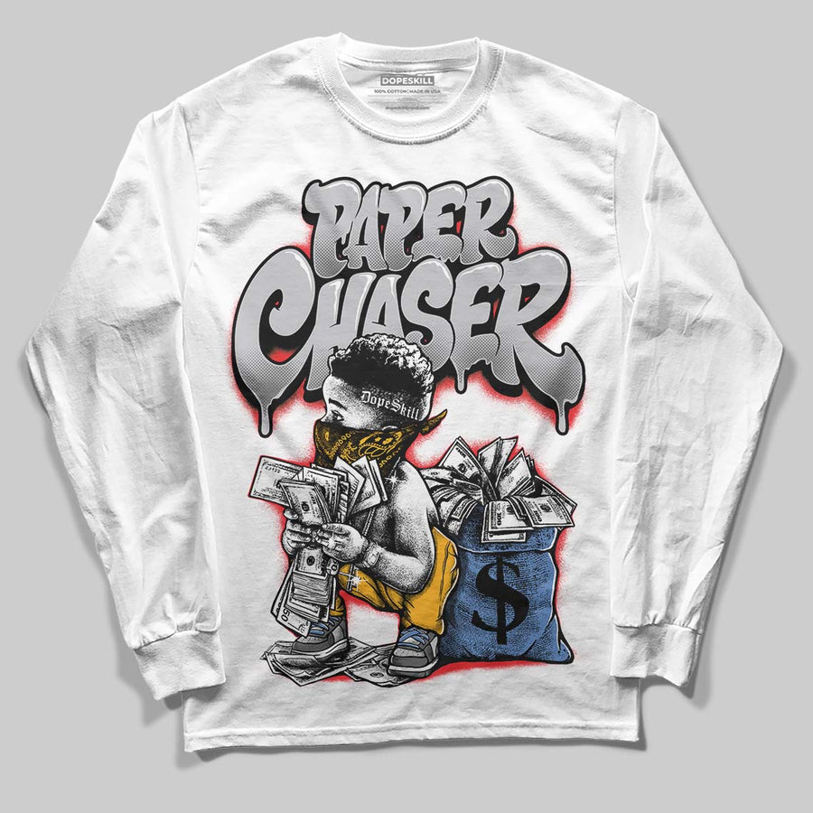 Grey 'Paper Chaser Boy' DopeSkill Graphic Long Sleeve T-Shirt