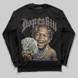 Lakers 4s DopeSkill Long Sleeve T-Shirt Money Loves Me Graphic