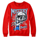 Cherry 11s DopeSkill Varsity Red Sweatshirt Mystery Ghostly Grasp Graphic