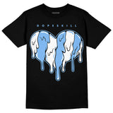 Powder Blue 9s DopeSkill T-Shirt Slime Drip Heart Graphic