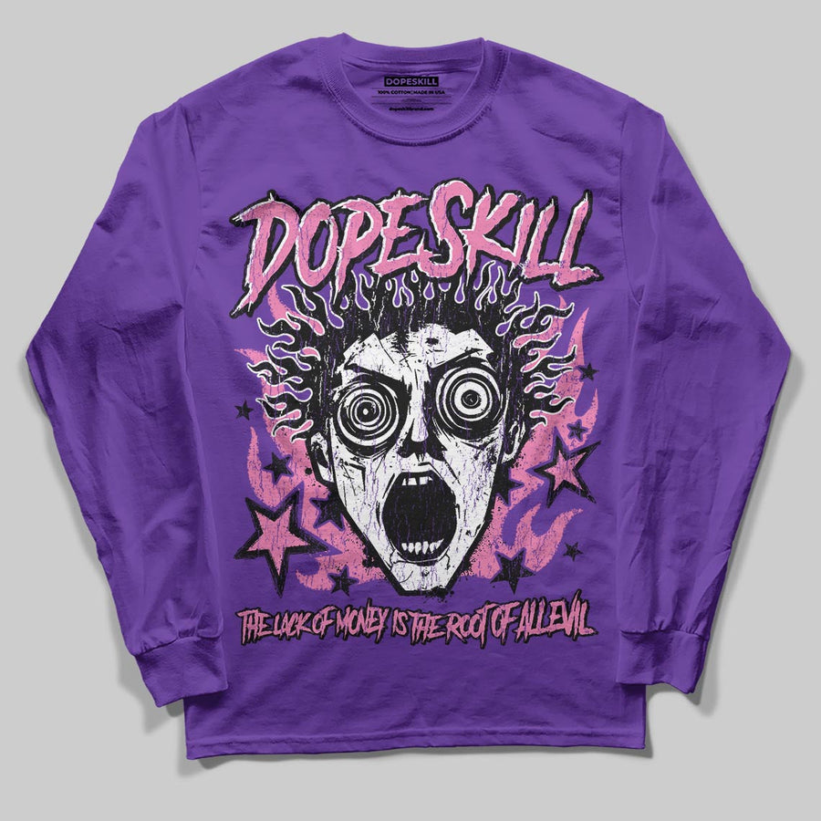 PURPLE Collection DopeSkill Long Sleeve T-Shirt Root of Evil Graphic