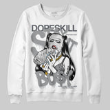 Wolf Grey 5s DopeSkill Sweatshirt Stay It Busy Graphic