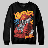 Red 'Grind Pray' DopeSkill Graphic Sweatshirt
