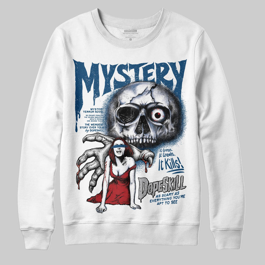 French Blue 12s DopeSkill Sweatshirt Mystery Ghostly Grasp Graphic
