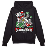 Black and White Collection DopeSkill Hoodie Sweatshirt Born To Be Rich Graphic