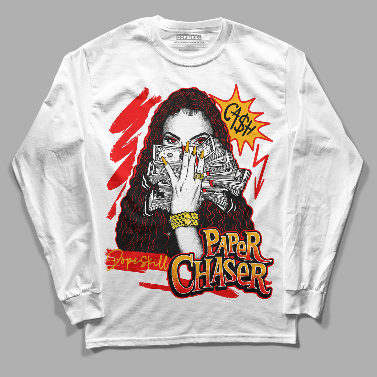 Red Collection DopeSkill Long Sleeve T-Shirt NPC Graphic