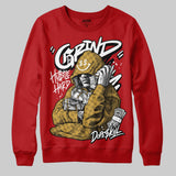 Red 'Grind Pray' DopeSkill Graphic Sweatshirt