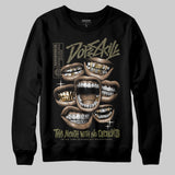 Medium Olive 3s DopeSkill Sweatshirt The Mouth With No Droughts Graphic