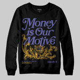 Lakers 4s DopeSkill Sweatshirt Money Is Our Motive Typo Graphic