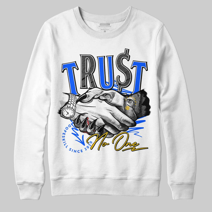 Royal Blue Collection DopeSkill Sweatshirt Trust No One Graphic