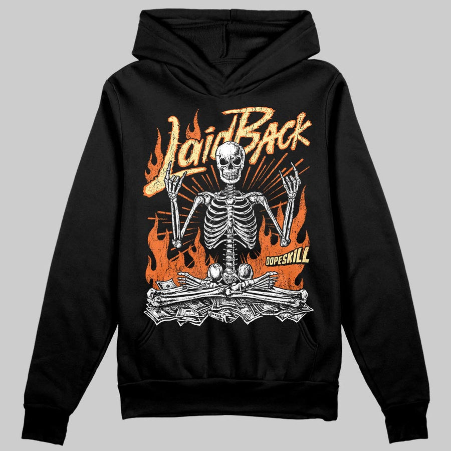Orange 'Laid Back' DopeSkill Graphic Hoodie