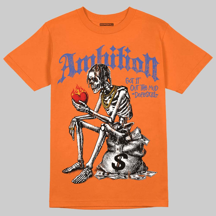 Orange Black White DopeSkill T-Shirt Ambition Graphic