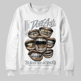 Wolf Grey 5s DopeSkill Sweatshirt The Mouth With No Droughts Graphic