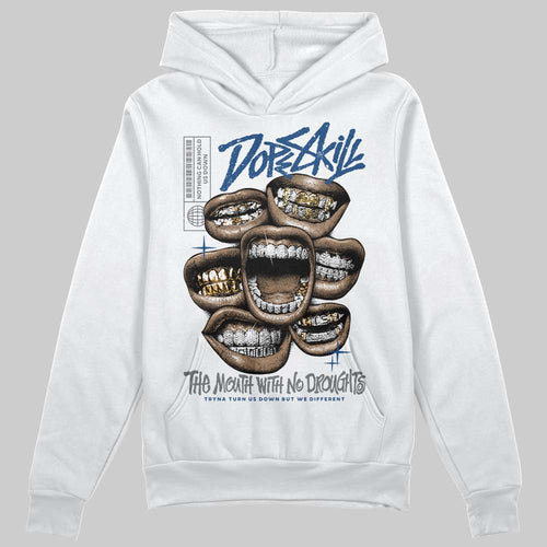 Flint Grey 9s DopeSkill Hoodie Sweatshirt The Mouth With No Droughts Graphic