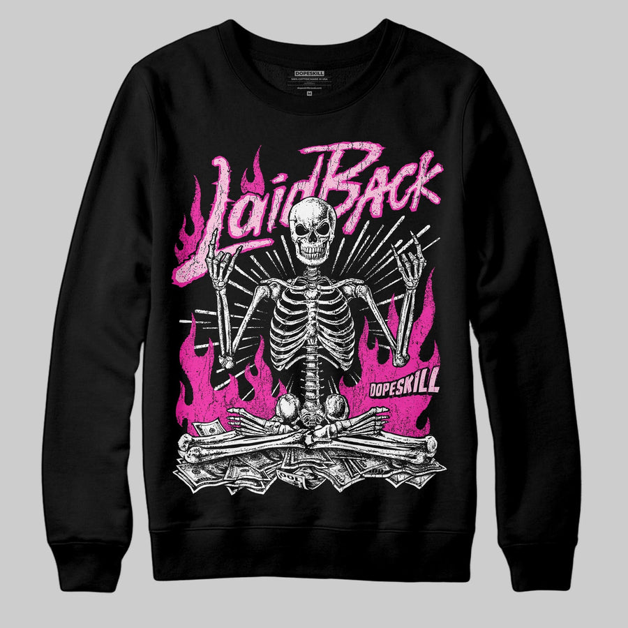 Pink 'Laid Back' DopeSkill Graphic Sweatshirt