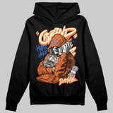 Orange 'Grind Pray' DopeSkill Graphic Hoodie