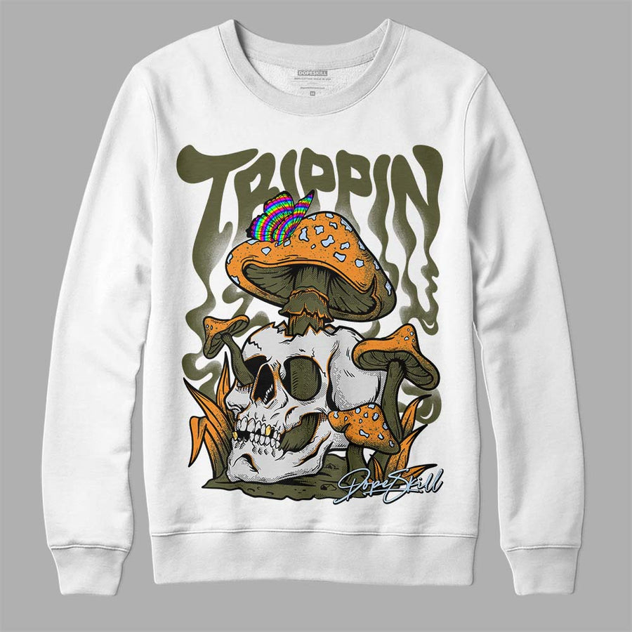 Olive 5s DopeSkill Sweatshirt Trippin Graphic