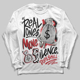 Flight Club 4s DopeSkill Long Sleeve T-Shirt Real Ones Move In Silence Graphic