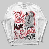 Fire Red “Black Tongue” 5s DopeSkill Long Sleeve T-Shirt Real Ones Move In Silence Graphic