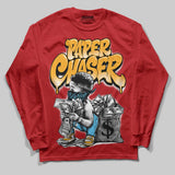 Red 'Paper Chaser Boy' DopeSkill Graphic Long Sleeve T-Shirt