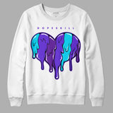 Aqua 6s DopeSkill Sweatshirt Slime Drip Heart Graphic