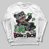 Black Cat 4s DopeSkill Long Sleeve T-Shirt Born To Be Rich Graphic