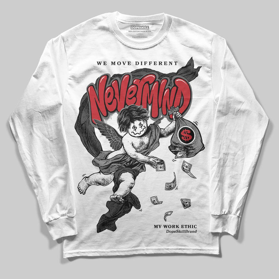 Black Cat 4s DopeSkill Long Sleeve T-Shirt Nevermind Graphic