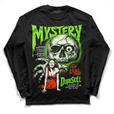 Neon Green Collection DopeSkill Long Sleeve T-Shirt Mystery Ghostly Grasp Graphic