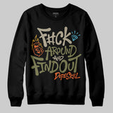 Olive Collection DopeSkill Sweatshirt F#ck Around And Find Out Graphic