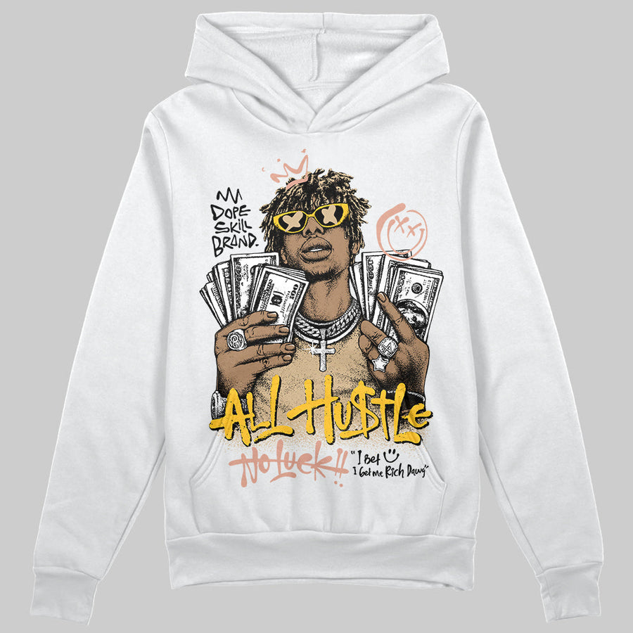 TAN 'All Hustle No Luck' DopeSkill Graphic Hoodie