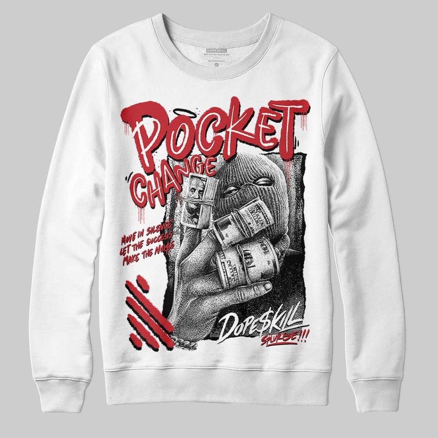 Fire Red “Black Tongue” 5s DopeSkill Sweatshirt Pocket Change Graphic