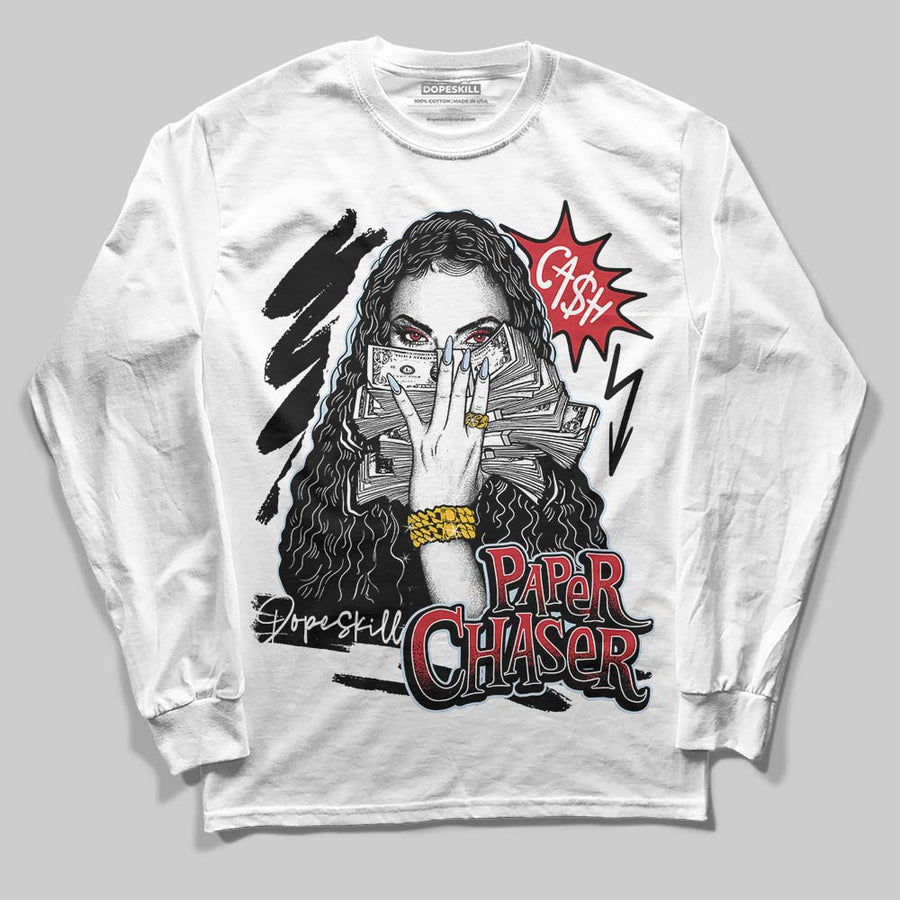 Black Metallic Reimagined 5s DopeSkill Long Sleeve T-Shirt NPC Graphic