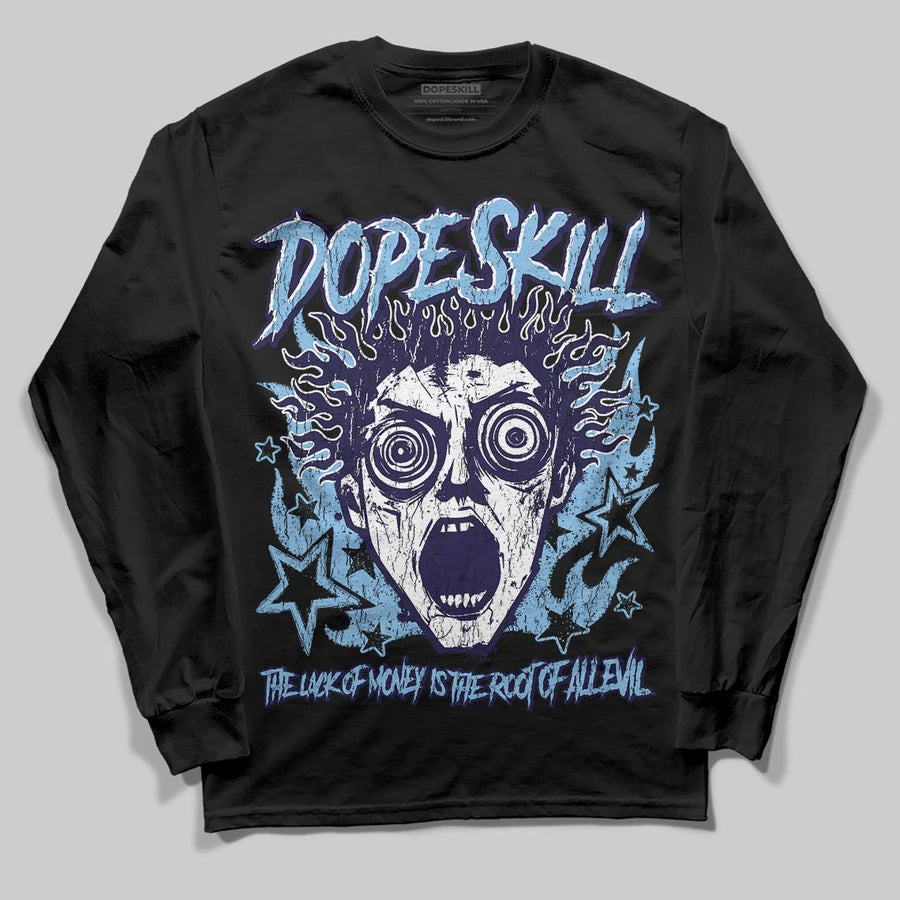 University Blue Collection DopeSkill Long Sleeve T-Shirt Root of Evil Graphic