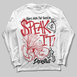 Fire Red “Black Tongue” 5s DopeSkill Long Sleeve T-Shirt Speak It Graphic