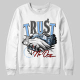 Powder Blue 9s DopeSkill Sweatshirt Trust No One Graphic