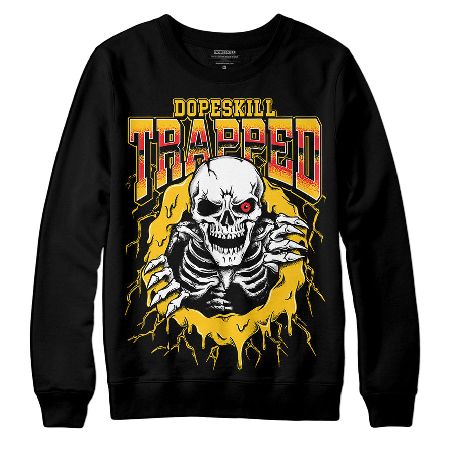 Yellow Collection DopeSkill Sweatshirt Trapped Halloween Graphic
